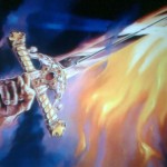 Hand with fiery sword 2